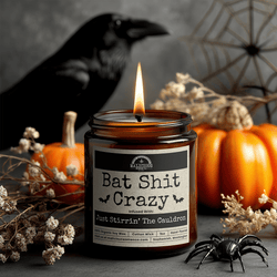 Bat Shit Crazy 9oz Fall Candle Malicious Women Co - Malicious Women Co. - Candles