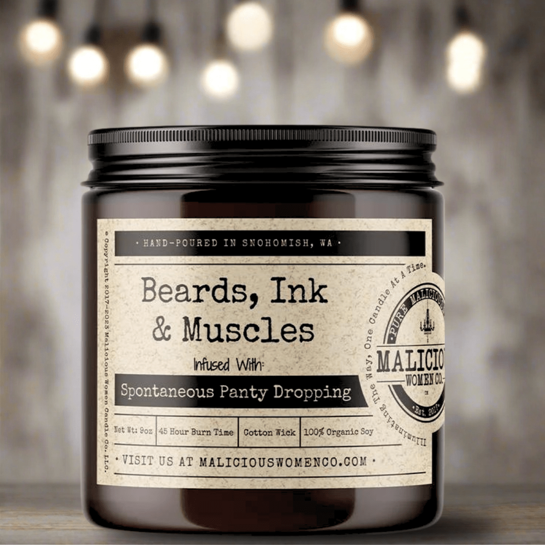 Beards, Ink, & Muscle - Malicious Women Co. - Candles