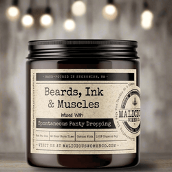 Beards, Ink, & Muscle - Malicious Women Co. - Candles