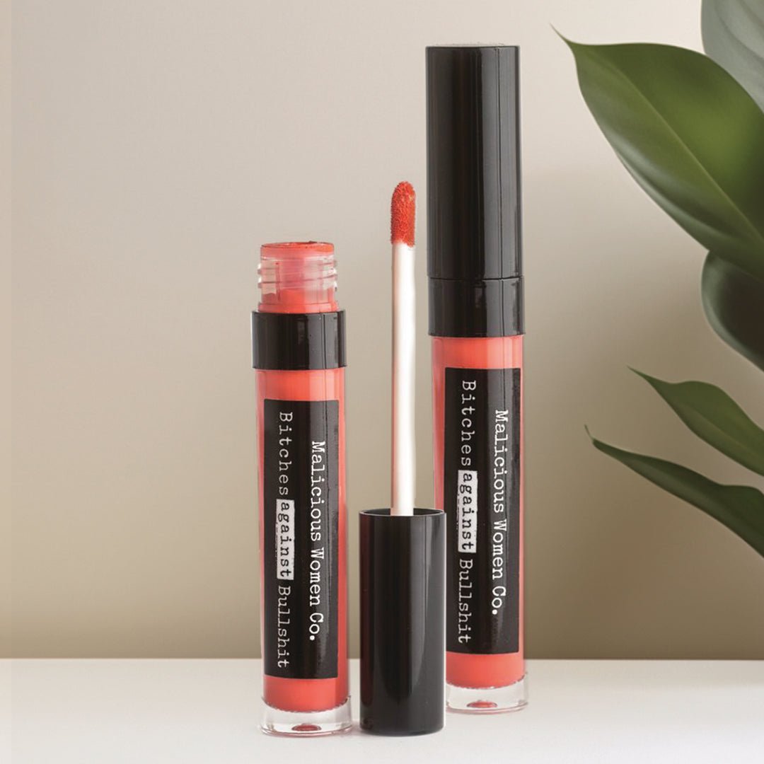 Bitches Against Bullshit - Malicious Matte Liquid Lipstick - Sassy Bitch! (Coral) - Malicious Women Co. - Makeup