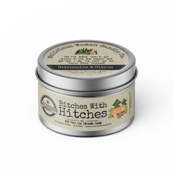 Bitches With Hitches! Outdoor Citronella Candle - Select Your Scent - Malicious Women Co. - Summer Candle