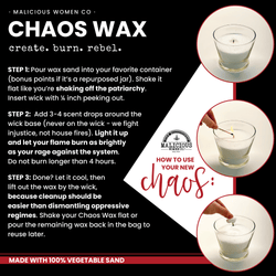 Chaos Wax - Reusable “Sand” Wax - Malicious Women Co. - Sand Wax