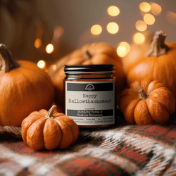 Happy Hallothanksmas! 9oz Holiday Candle Malicious Women Co - Malicious Women Co. - Candles