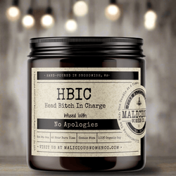 H.B.I.C. Head Bitch In Charge - Malicious Women Co. - Candles