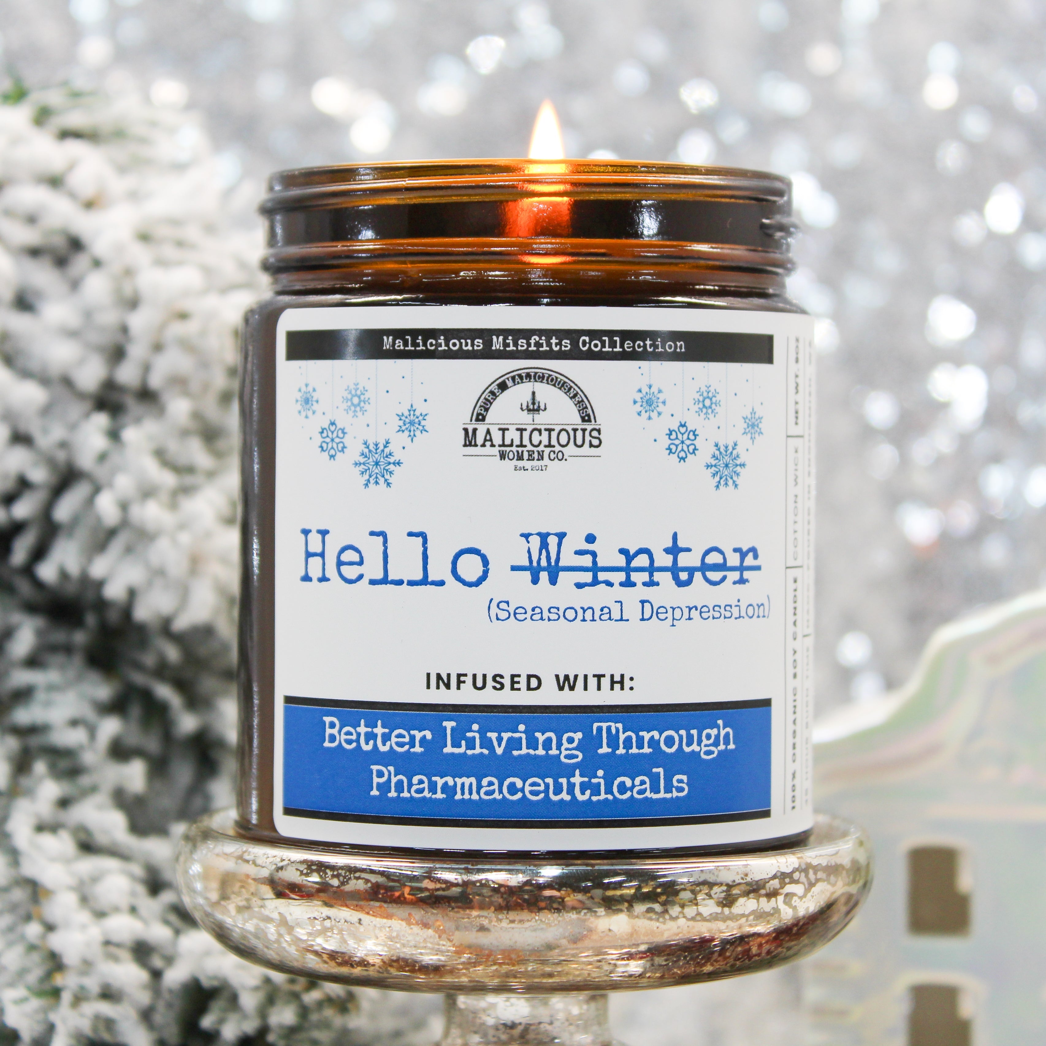 Hello Seasonal Depression - Malicious Misfits Collection - Malicious Women Co. - MM Candles