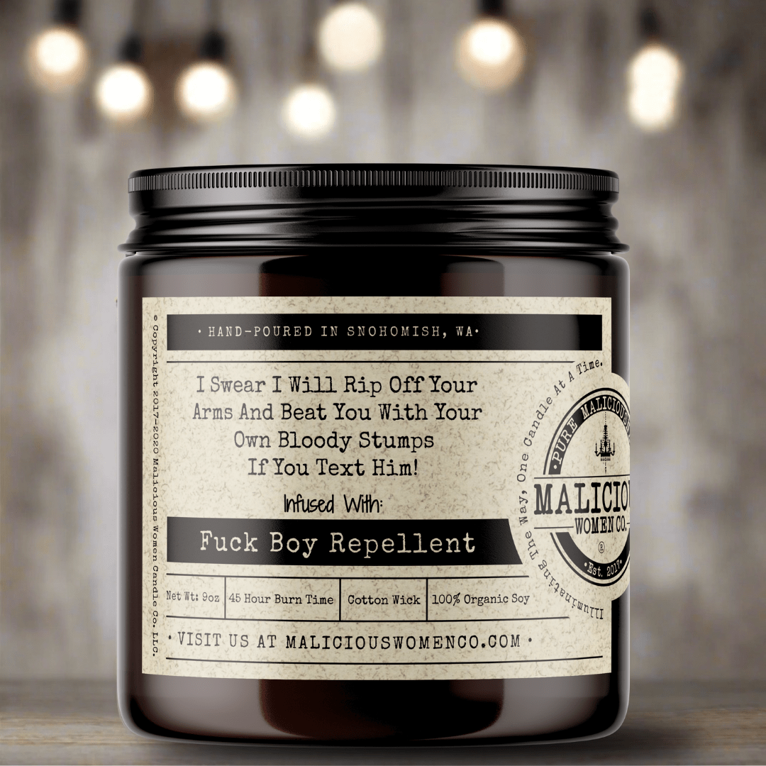 I Swear I Will Rip Off Your Arms And Beat You With Your Own... - Malicious Women Co. - Candles