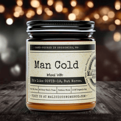 Man Cold - 9oz Soy Candle - Malicious Women Co. - Candles