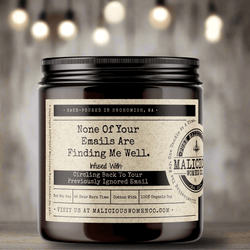 None Of Your Emails Are Finding Me Well - Malicious Women Co. - Candles
