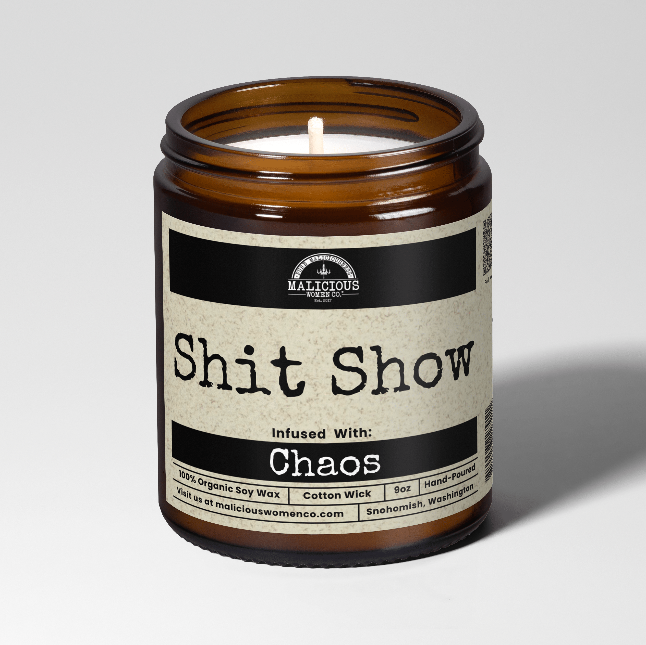Shit Show 9oz Funny Candle Malicious Women Co - Malicious Women Co. - Candles
