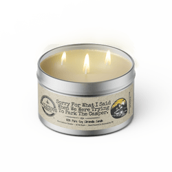 Sorry For What I Said When We Were Trying To Park The Camper - Outdoor Citronella Candle - Select Your Scent - Malicious Women Co. - Summer Candle