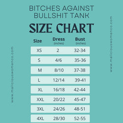 Bitches Against Bullshit Malicious Women's Racerback Tank - Malicious Women Co. - Apparel
